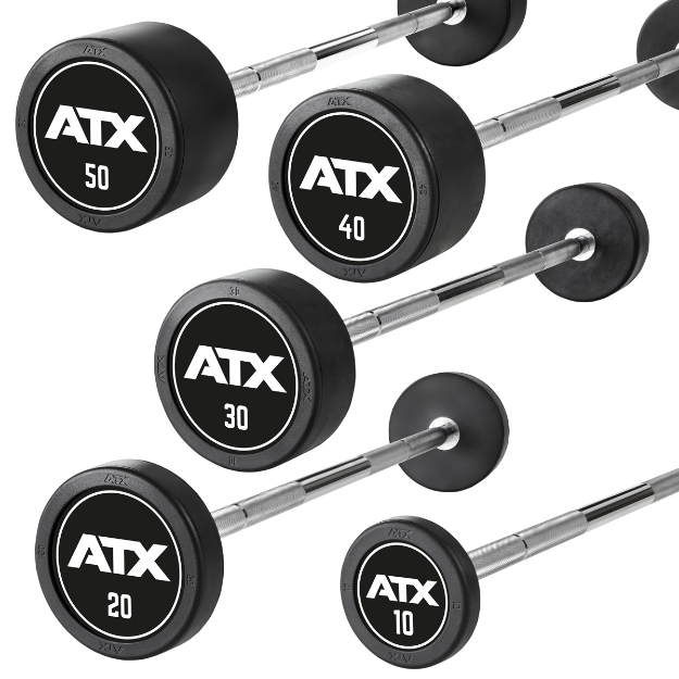 Poza cu Bară Dreaptă Cauciucată - ATX Logo - 12.5 kg