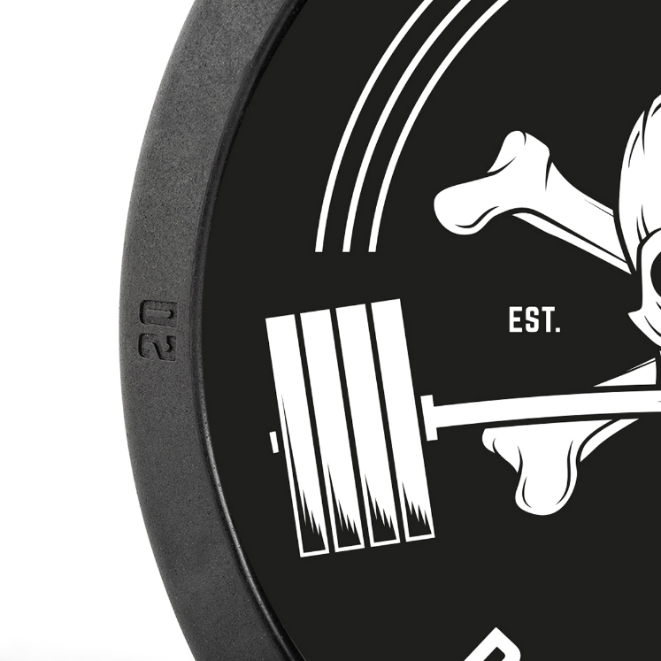 Poza cu Bară dreaptă cauciucată - ATX Barbell Club Logo - 17.5 kg