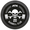 Poza cu Bară Dreaptă Cauciucată - Logo Barbel Club - 20.0 kg