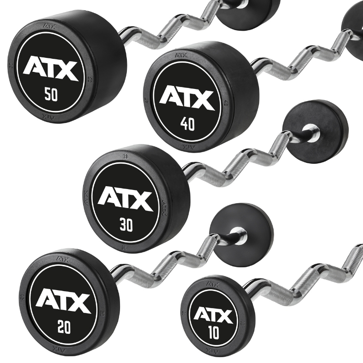 Poza cu Bară EZ cu Acoperire de Cauciuc - ATX Logo - 37.5 kg