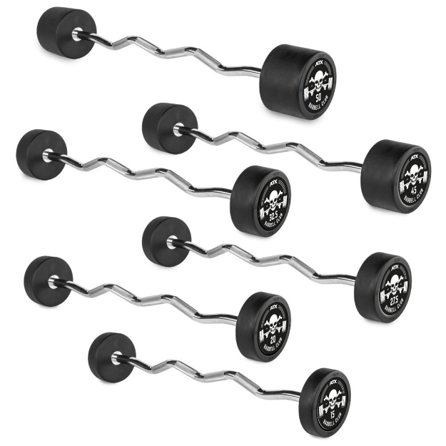 Poza cu Bară ondulată cauciucată - Barbell Club Logo - 25.0 kg