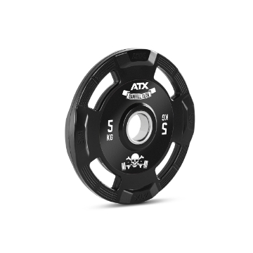 Poza cu Discuri cu prindere din cauciuc - 50 mm - Barbell Club Logo - 5 kg