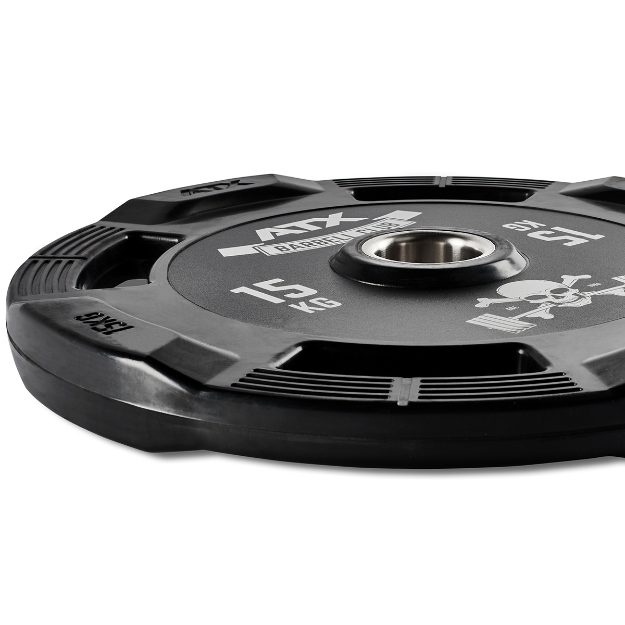 Poza cu Disc greutăți cauciucată cu prindere – 50 mm – Barbell Club Logo – 25 kg