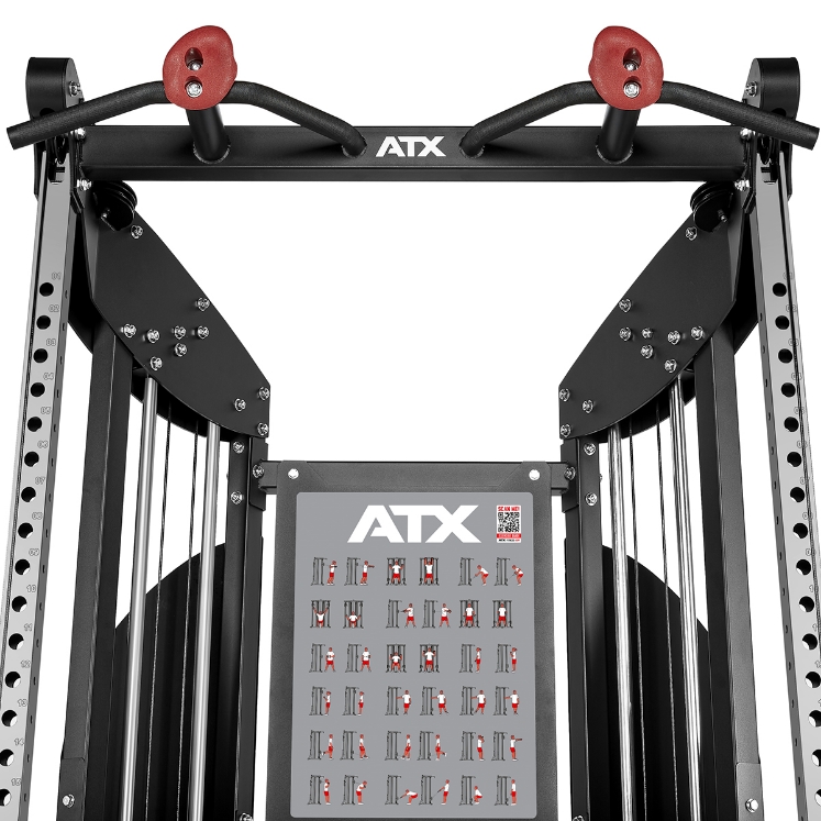 Poza cu ATX Dual Pulley Functional Trainer 2×90 kg – Stație Multifuncțională Profesională cu Cabluri