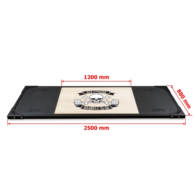 Poza cu ATX® Deadlift Platform cu motiv Barbell Club