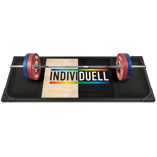 Poza cu ATX® Platformă Deadlift – 250 x 88 cm – Granulat – Personalizată