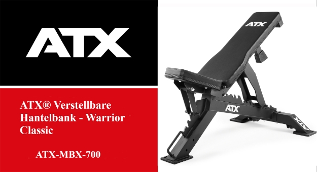Poza cu Banca Reglabilă ATX Warrior Classic - Hantelbank Profesională pentru Antrenamente