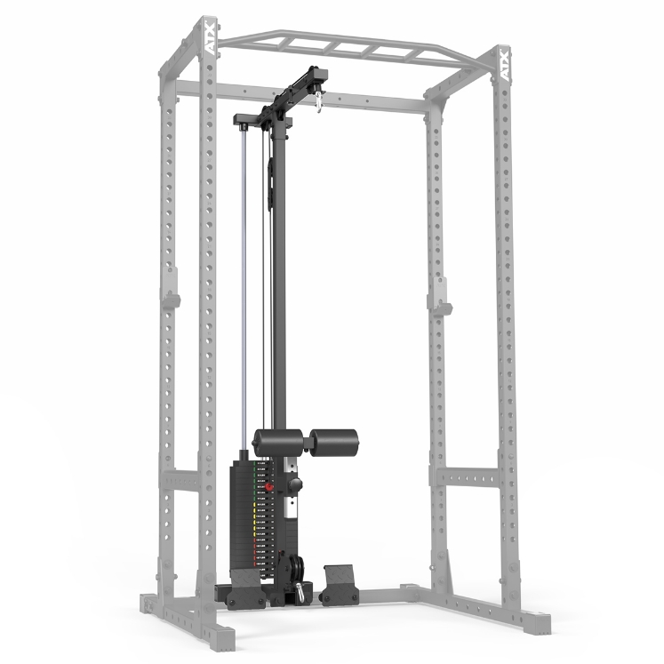 Poza cu ATXR Lat Pulldown & Low Row LTO-520 cu Pachet de Greutăți 100 kg – Extensie pentru Power Rack