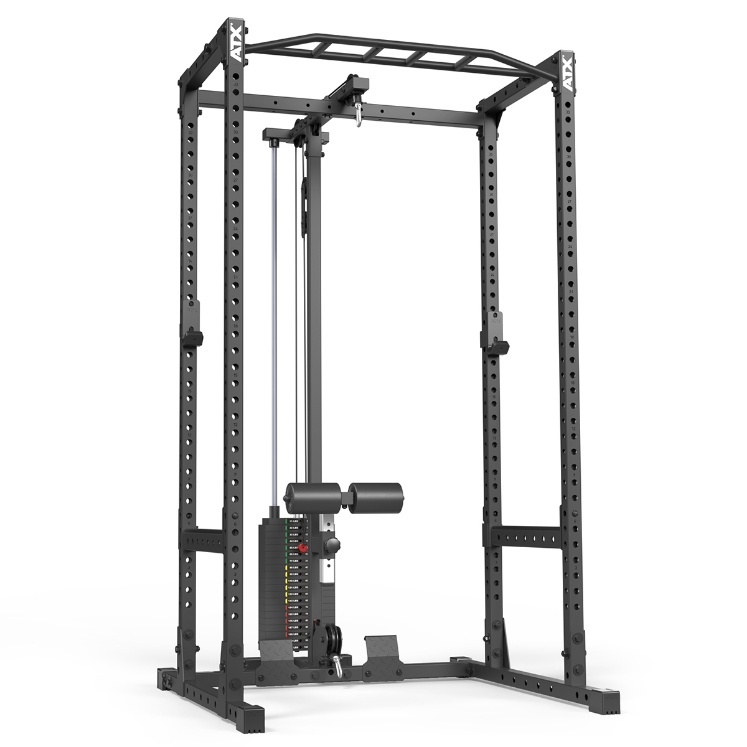 Poza cu ATXR Lat Pulldown & Low Row LTO-520 cu Pachet de Greutăți 100 kg – Extensie pentru Power Rack