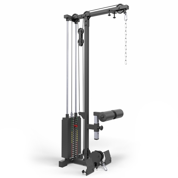 Poza cu ATXR Lat Pulldown & Low Row LTO-510 cu Pachet de Greutăți 100 kg – Extensie pentru Power Rack