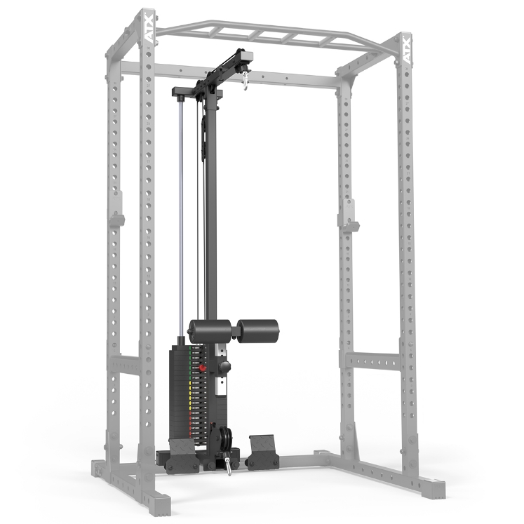 Poza cu ATXR Lat Pulldown & Low Row LTO-510 cu Pachet de Greutăți 100 kg – Extensie pentru Power Rack