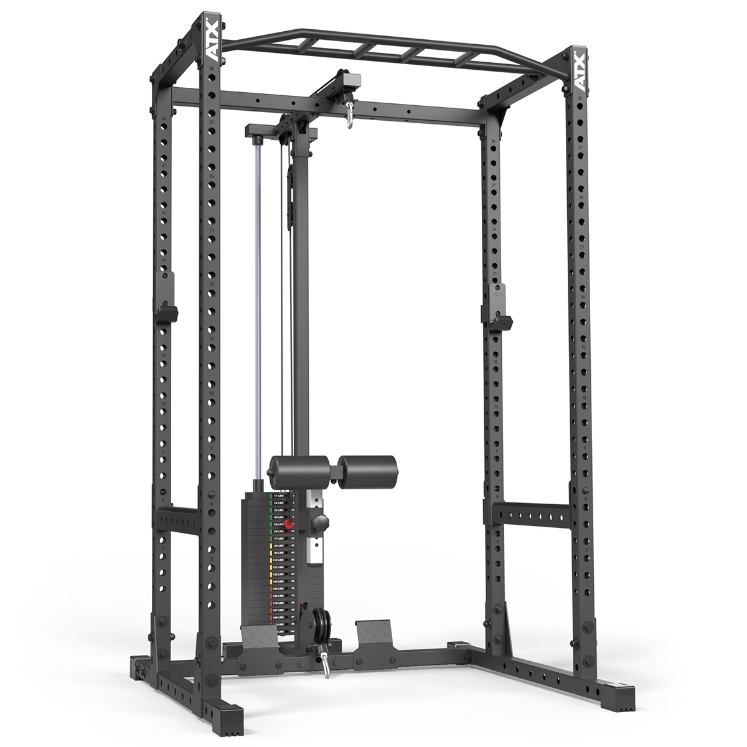 Poza cu ATXR Lat Pulldown & Low Row LTO-510 cu Pachet de Greutăți 100 kg – Extensie pentru Power Rack