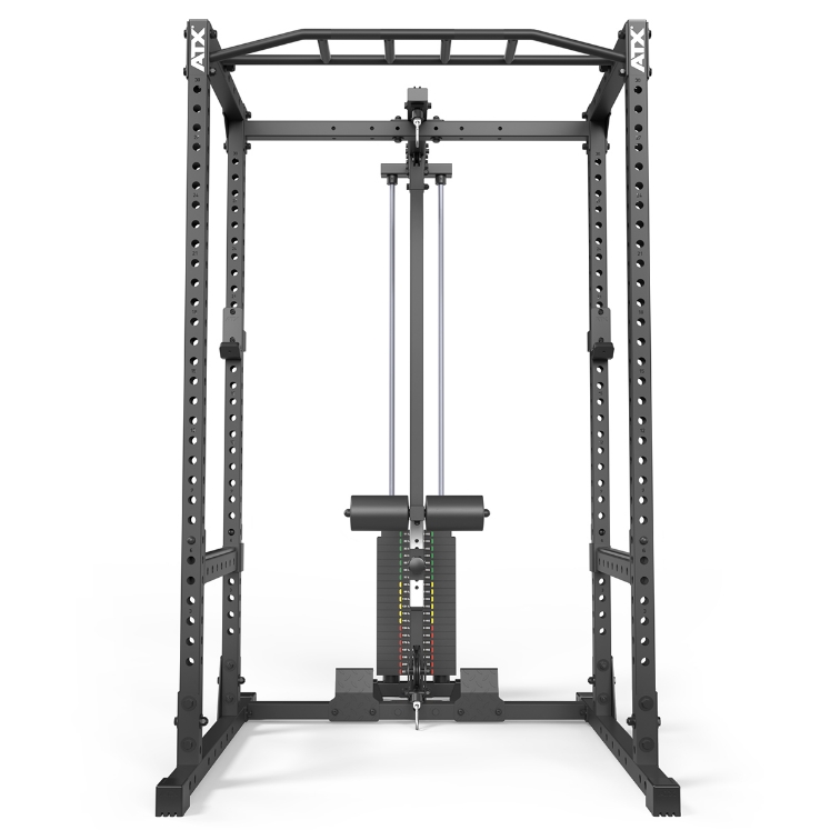 Poza cu ATXR Lat Pulldown & Low Row LTO-510 cu Pachet de Greutăți 100 kg – Extensie pentru Power Rack