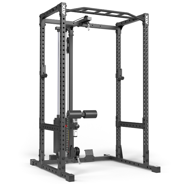 Poza cu ATX Power Rack 510 Stație completă cu stație pentru tracțiuni lat și 100 kg greutăți placate - Înălțime 198 cm
