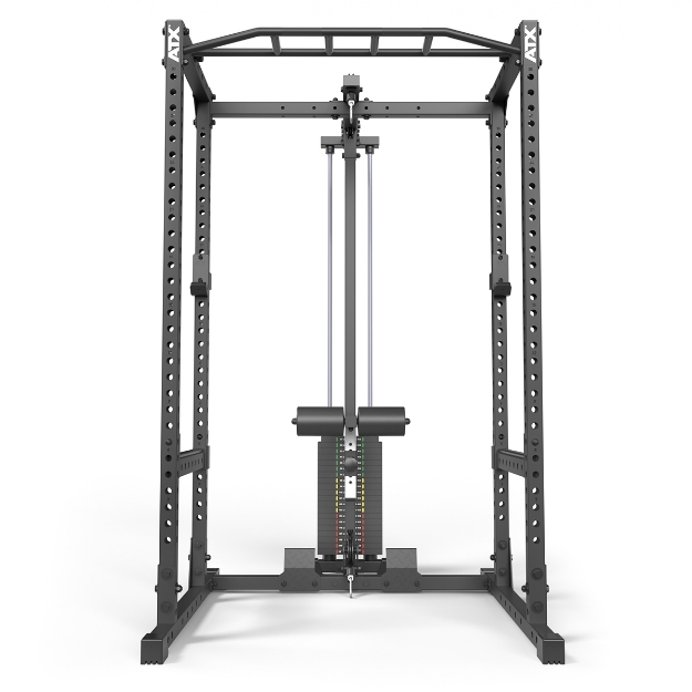 Poza cu ATX Power Rack 510 Stație completă cu stație pentru tracțiuni lat și 100 kg greutăți placate - Înălțime 198 cm