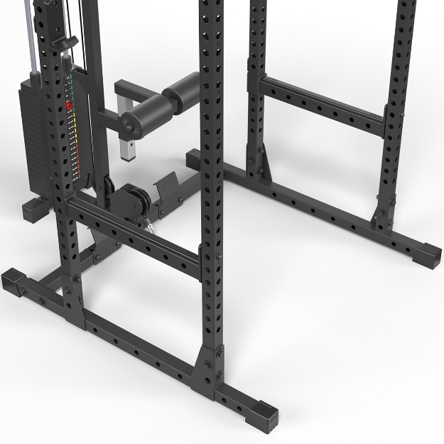 Poza cu ATX Power Rack 510 Stație completă cu stație pentru tracțiuni lat și 100 kg greutăți placate - Înălțime 198 cm
