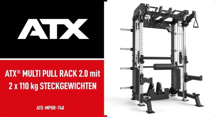 Poza cu ATX Multi Pull Half Rack MPHR-740 – Stație Multifuncțională Profesională cu 2 x 110 kg