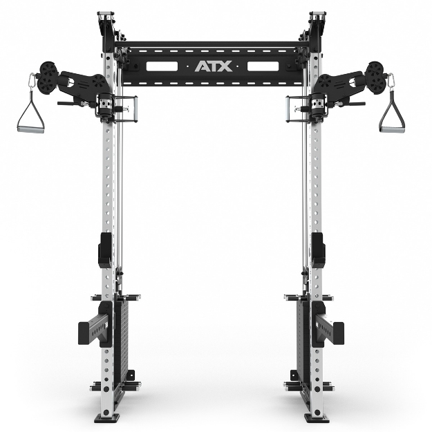 Poza cu ATX Half Rack – Stație de tracțiuni cu 2 x 90 kg greutăți pin – Fixare pe perete