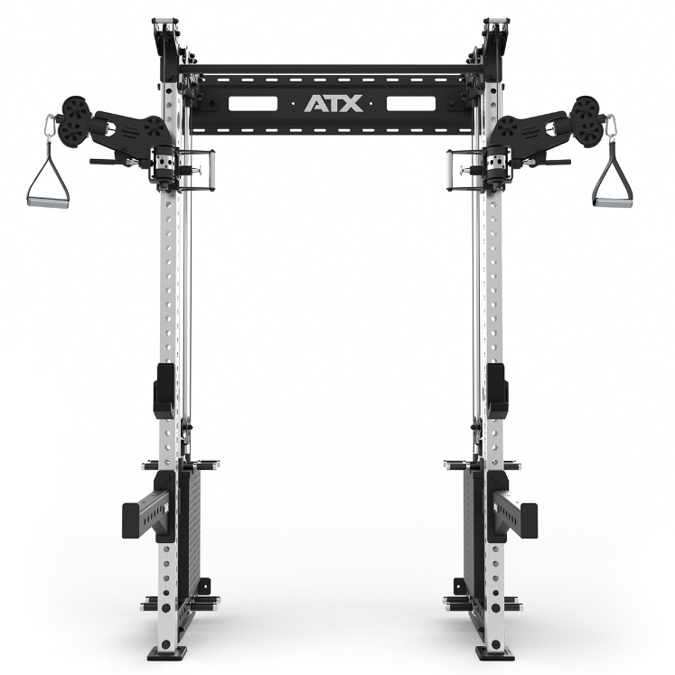 Poza cu ATX Half Rack – Stație de tracțiuni cu 2 x 90 kg greutăți pin – Fixare pe perete