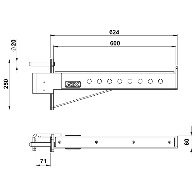 Poza cu ATX Safety Spotter Arms Serie 700 SPO-700