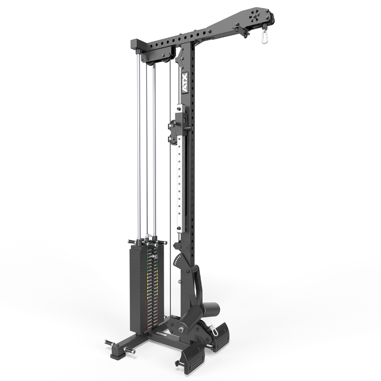 Poza cu ATX Lat Pulldown & Low Row LTO-780 cu Pachet de Greutăți 125 kg – Extensie pentru Power Rack 780
