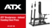 Poza cu ATX Standing Chest Press SCP-760 – Aparat Profesional pentru Împins la Piept din Poziție Verticală