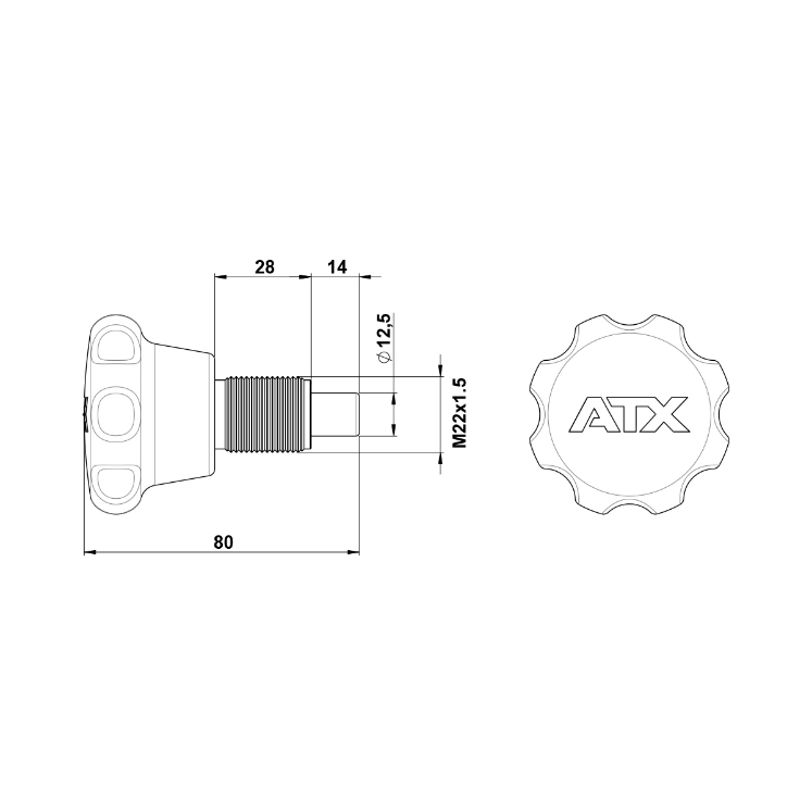 Poza cu ATX Rastbolzen DPIN-CK-12
