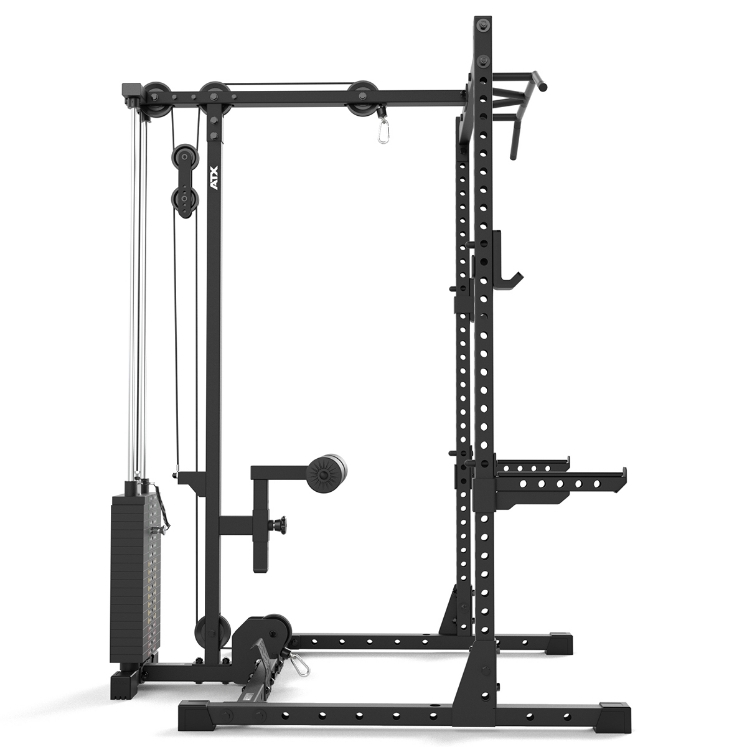 Poza cu Stație Lat Pulldown & Low Row ATX pentru Half Rack HRX-510 – Modul Profesional cu Greutăți