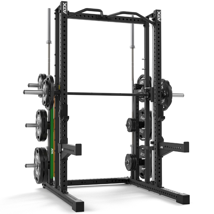Poza cu ATX Multipress MPX-780 – Multipresă Profesională cu Half Rack și Smith Machine