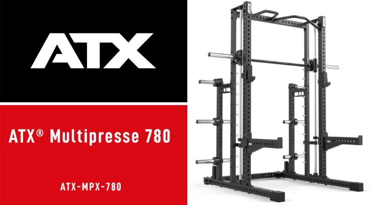 Poza cu ATX Multipress MPX-780 – Multipresă Profesională cu Half Rack și Smith Machine