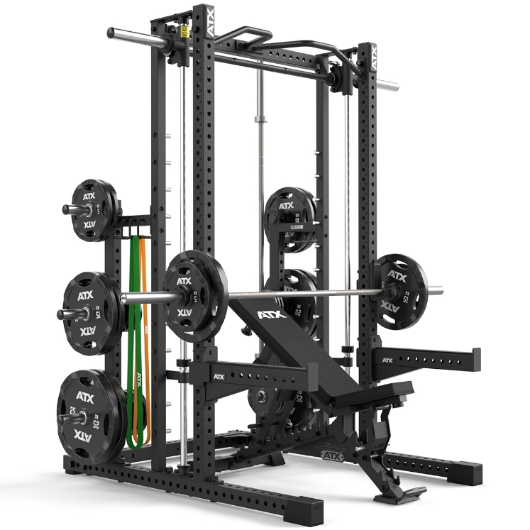 Poza cu ATX Multipress MPX-780 – Multipresă Profesională cu Half Rack și Smith Machine