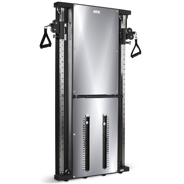 Poza cu ATX Duale Statia de Tractiune la Perete cu Oglinda, 2 x 60 kg greutati – ATX-WFT-M2500