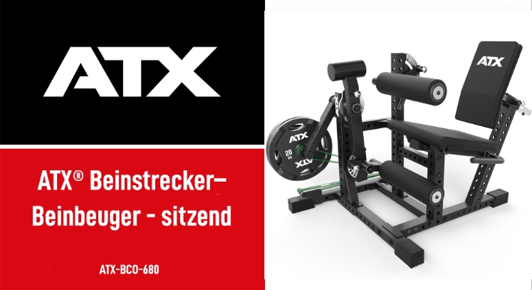Poza cu ATX Leg Extension & Leg Curl Combo Seated BCO-680 – Aparat Profesional pentru Cvadricepși și Femurali