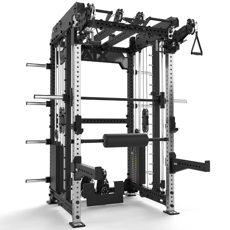 Poza cu ATX Smith Machine Multi Pull Half Rack – Stație Multifuncțională Profesională cu Functional Trainer și 2 x 110 kg