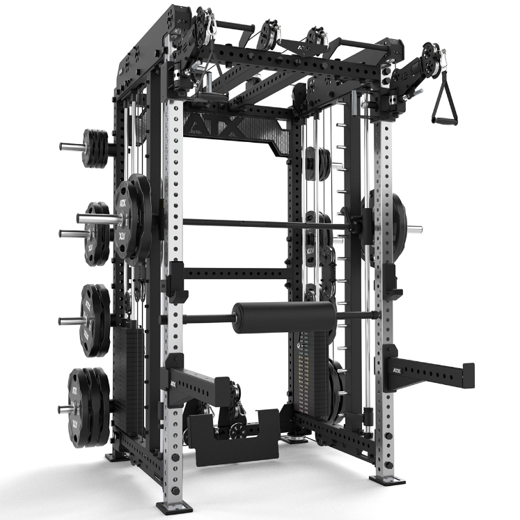 Poza cu ATX Smith Machine Multi Pull Half Rack – Stație Multifuncțională Profesională cu Functional Trainer și 2 x 110 kg