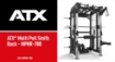 Poza cu ATX Smith Machine Multi Pull Half Rack – Stație Multifuncțională Profesională cu Functional Trainer și 2 x 110 kg