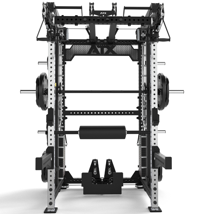 Poza cu ATX Smith Machine Multi Pull Half Rack – Stație Multifuncțională Profesională cu Functional Trainer și 2 x 110 kg