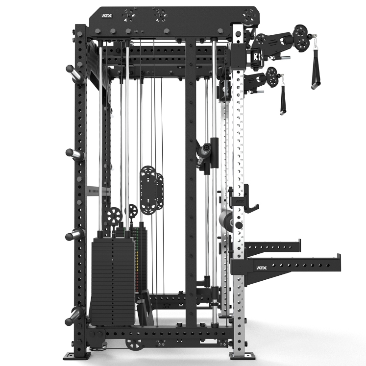Poza cu ATX Smith Machine Multi Pull Half Rack – Stație Multifuncțională Profesională cu Functional Trainer și 2 x 110 kg