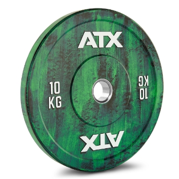 Poza cu ATX® Color Fade Bumper Plate 10 kg verde