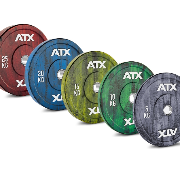 Poza cu ATX Color Fade Bumper Plate - 20 kg - albastru