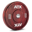 Poza cu ATX® Color Fade Bumper Plate 25 kg rosu