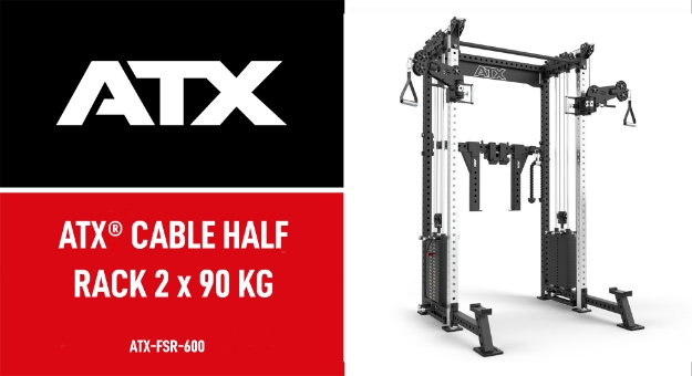 Poza cu ATX Cable Half Rack cu 2 x 90 kg greutati pe stiva