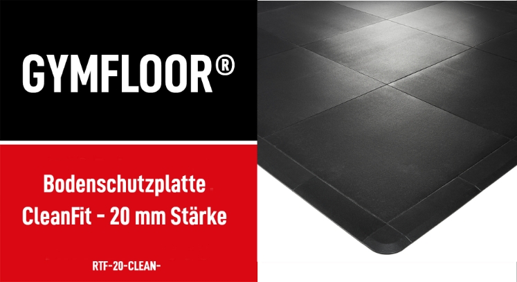 Poza cu Gymfloor® Placa protectie podea element colt CleanFIT 150 x 150 x 20 mm