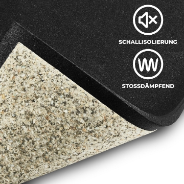 Poza cu Gymfloor® Placa de protecție pardoseală - IZOLARE FONICĂ - 1000 x 1000 x 20 mm