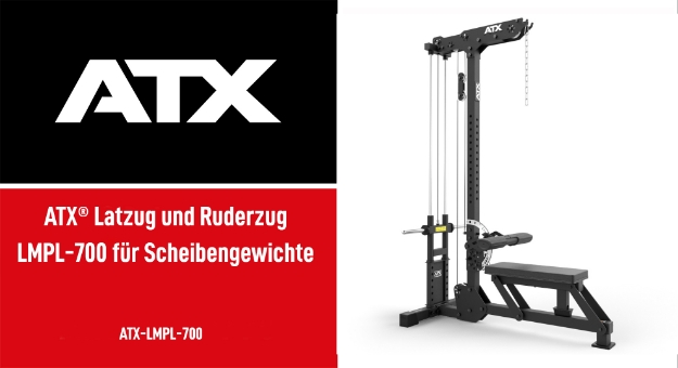 Poza cu ATX Lat Pulldown & Low Row LPL-700 – Aparat Profesional cu Încărcare pe Discuri