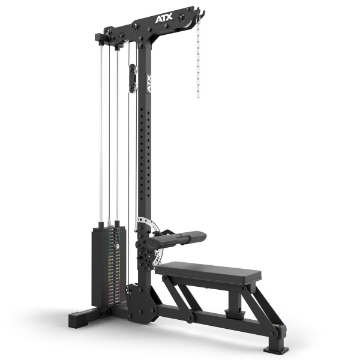 Poza cu ATX Lat Pulldown & Row Machine LMSW-700 – Helcometru Profesional cu Ramat la Cablu