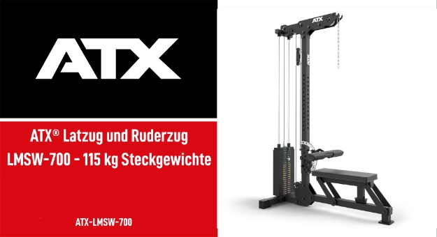 Poza cu ATX Latzug si Ruderzug LMSW-700 cu 115 kg greutati bloc
