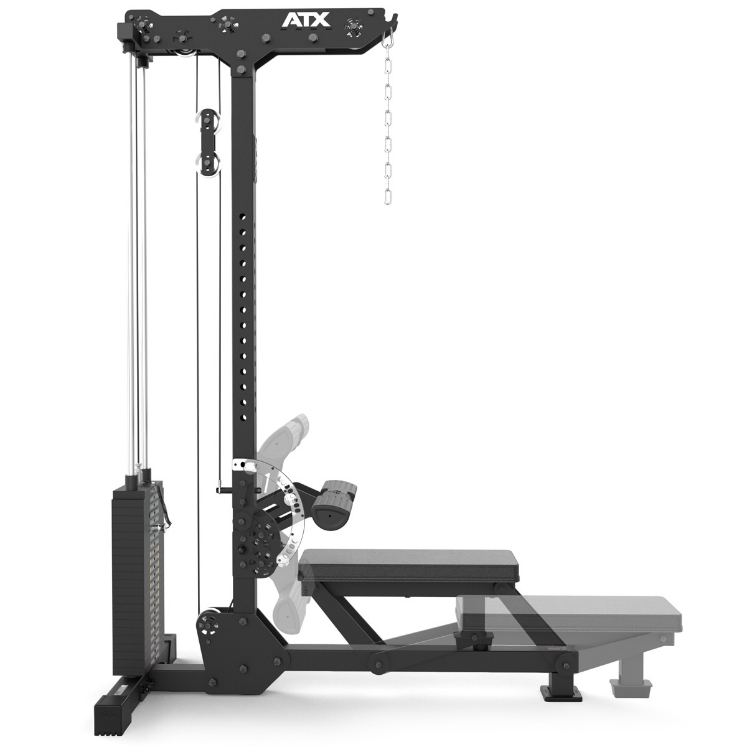 Poza cu ATX Lat Pulldown & Row Machine LMSW-700 – Helcometru Profesional cu Ramat la Cablu