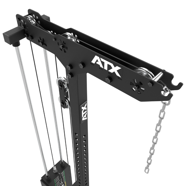 Poza cu ATX Lat Pulldown & Row Machine LMSW-700 – Helcometru Profesional cu Ramat la Cablu
