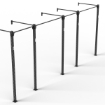 Poza cu ATX Functional Wall Rig 700 Basic 4 – Rig Profesional de Perete pentru Functional Training și Cross Training